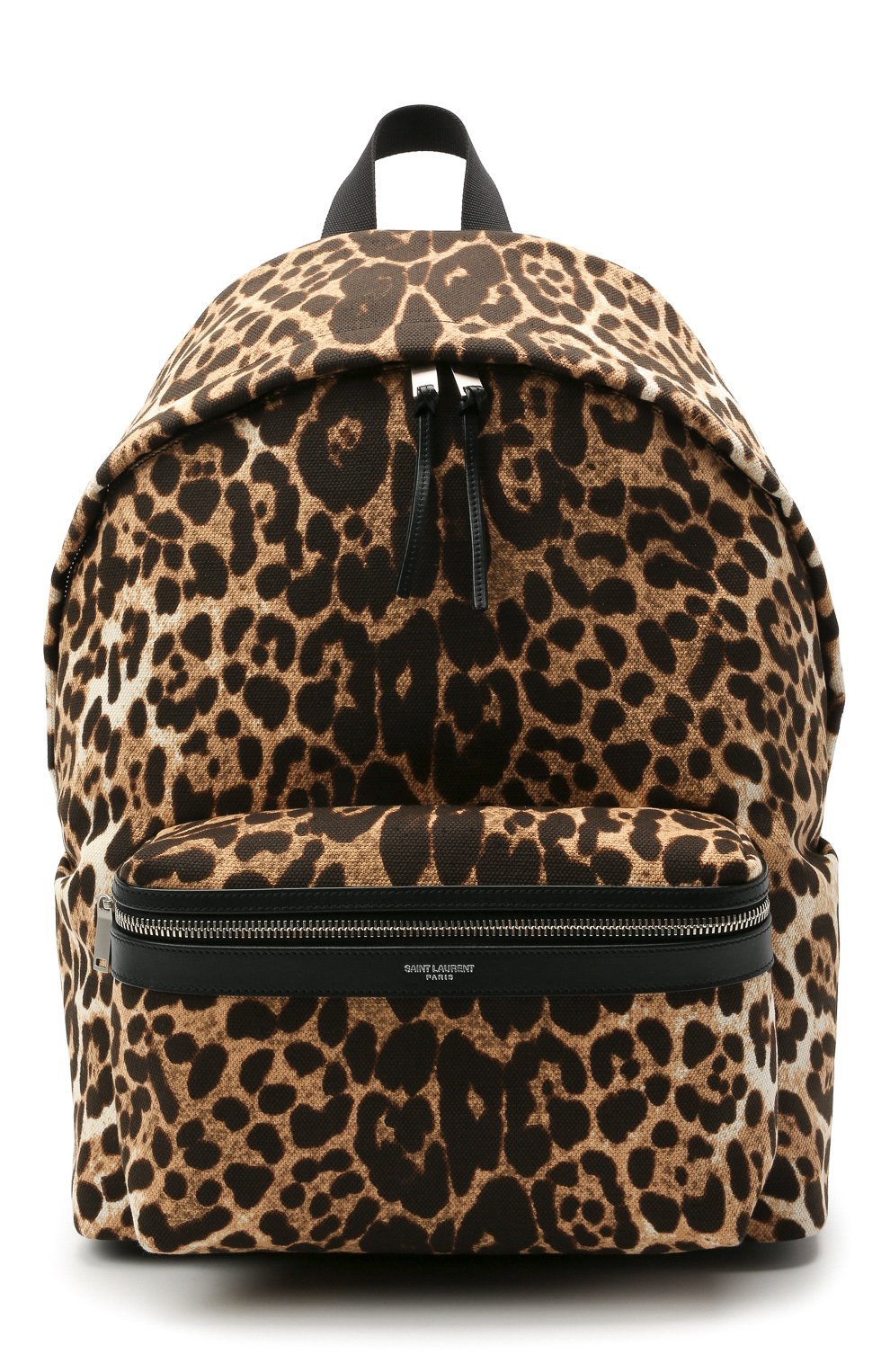 Мужской текстильный рюкзак city SAINT LAURENT леопардового цвета, арт. 534967/2QL5F | Фото 1 (Материал: Текстиль; Стили: Кэжуэл; Размер: large)