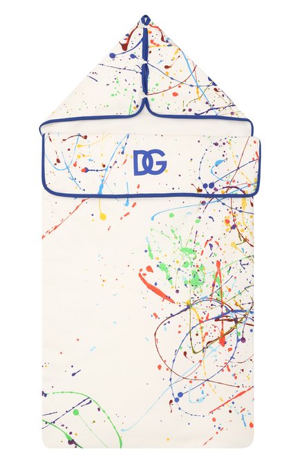 Детский хлопковый конверт DOLCE & GABBANA белого цвета, арт. LNJAB7/G7CK2 | Фото 1