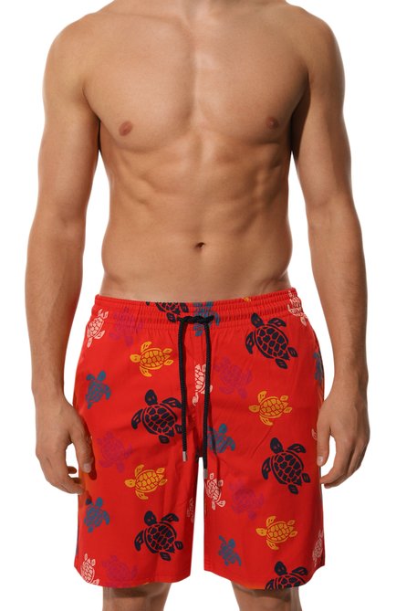 Мужские плавки-шорты VILEBREQUIN красного цвета, арт. OKIH3F36/201 | Фото 2 (Нос: Не проставлено; Материал сплава: Проставлено; Материал внешний: Синтетический материал)