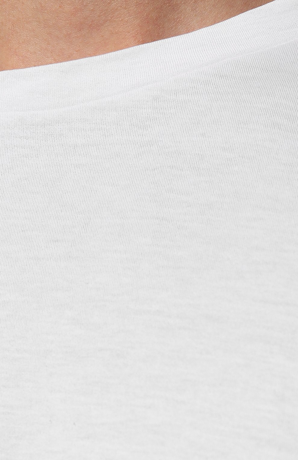 Мужская хлопковая футболка CANALI белого цвета, арт. T0691/MJ01037 | Фото 5 (Принт: Без принта; Рукава: Короткие; Длина (для топов): Стандартные; Материал сплава: Проставлено; Материал внешний: Хлопок; Драгоценные камни: Проставлено; Стили: Кэжуэл)