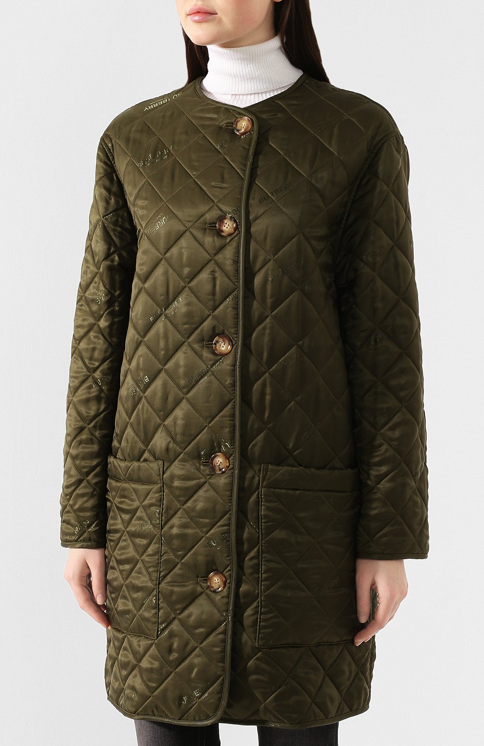 Женское зеленое пальто bardsey BURBERRY купить в интернет-магазине ЦУМ ...