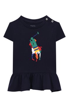 Детский комплект из футболки и брюк POLO RALPH LAUREN разноцветного цвета, арт. 310846233 | Фото 2 (Кросс-КТ НВ: Костюм; Материал сплава: Проставлено; Нос: Не проставлено; Ростовка одежда: 9 мес | 74 см, 12 мес | 80 см, 18 мес | 86 см)