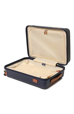 Женский дорожный чемодан capri trolley BRIC`S синего цвета, арт. BRK28027.606 | Фото 4 (Материал сплава: Проставлено; Драгоценные камни: Проставлено; Материал: Экокожа; Размер: large)