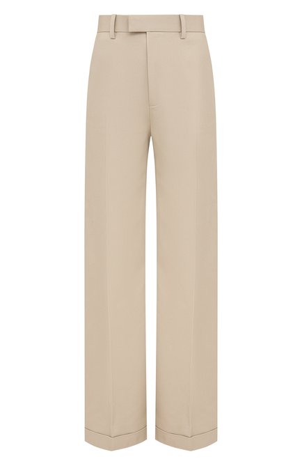 Женские хлопковые брюки BOTTEGA VENETA бежевого цвета по цене 87850 руб., арт. 644546/VF4T0 | Фото 1
