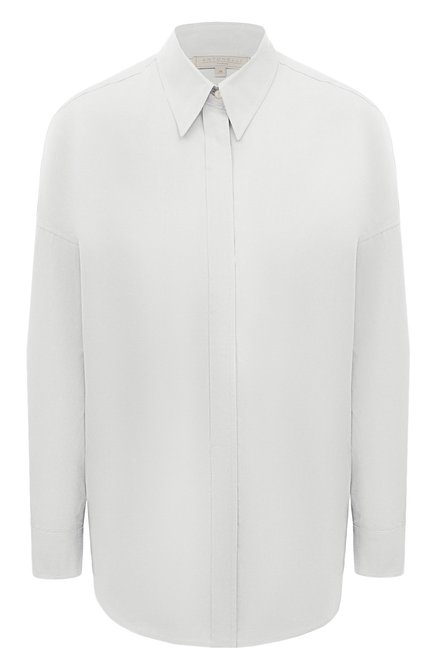 Женская хлопковая рубашка ANTONELLI FIRENZE белого цвета, арт. J1353/109A | Фото 1 (Рукава: Длинные; Длина (для топов): Удлиненные; Материал внешний: Хлопок; Принт: Без принта; Женское Кросс-КТ: Рубашка-одежда; Стили: Классический; Материал сплава: Проставлено; Драгоценные камни: Проставлено)