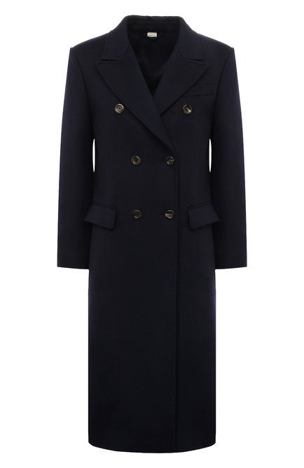 Женское пальто из шерсти и кашемира GUCCI темно-синего цвета по цене 478800 руб., арт. 674003 ZAHI4 | Фото 1