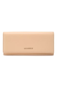 Женские кожаный кошелек COCCINELLE бежевого цвета, арт. E2 FW5 11 45 01 | Фото 1 (Материал: Натуральная кожа)