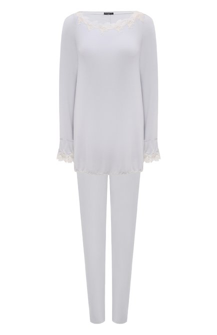 Женская пижама RITRATTI MILANO светло-серого цвета, арт. 74993 | Фото 1 (Материал внешний: Синтетический материал; Нос: Не проставлено; Материал сплава: Проставлено)