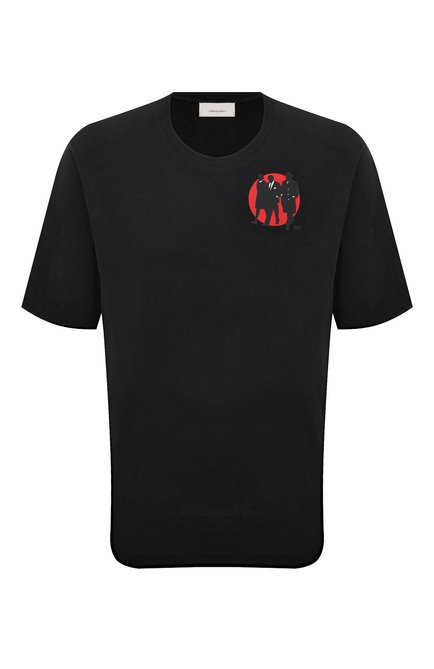 Мужская хлопковая футболка LIMITATO черного цвета по цене 29300 руб., арт. RED D0T/TSHIRT | Фото 1
