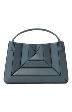 Женская сумка sera MLOUYE голубого цвета, арт. 10-016 | Фото 1 (Сумки-технические: Сумки top-handle; Размер: medium; Материал: Натуральная кожа; Ремень/цепочка: На ремешке)