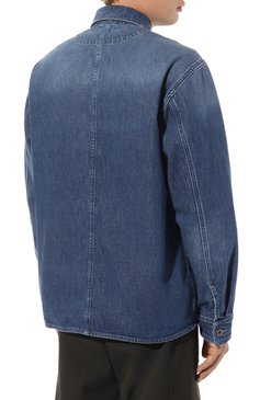 Мужская джинсовая куртка PENCE синего цвета, арт. 74559.D699 Andres/K-55 | Фото 4 (Рукава: Длинные; Кросс-КТ: Деним; Материал сплава: Проставлено; Материал внешний: Хлопок, Деним; Драгоценные камни: Проставлено; Длина (верхняя одежда): Короткие; Стили: Кэжуэл)