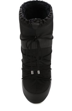 Мужские утепленные текстильные сапоги MONCLER черного цвета, арт. C2-096-00400-00-019GW | Фото 5 (Материал внешний: Текстиль, Резина; Высота голенища: Высокие; Мужское Кросс-КТ: зимние сапоги, Сапоги-обувь, Дутики; Материал утеплителя: Без утеплителя; Материал внутренний: Текстиль; Подошва: Плоская)