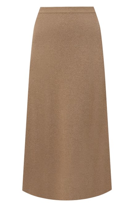 Женская кашемировая юбка LORO PIANA бежевого цвета по цене 212000 руб., арт. FAI8078 | Фото 1