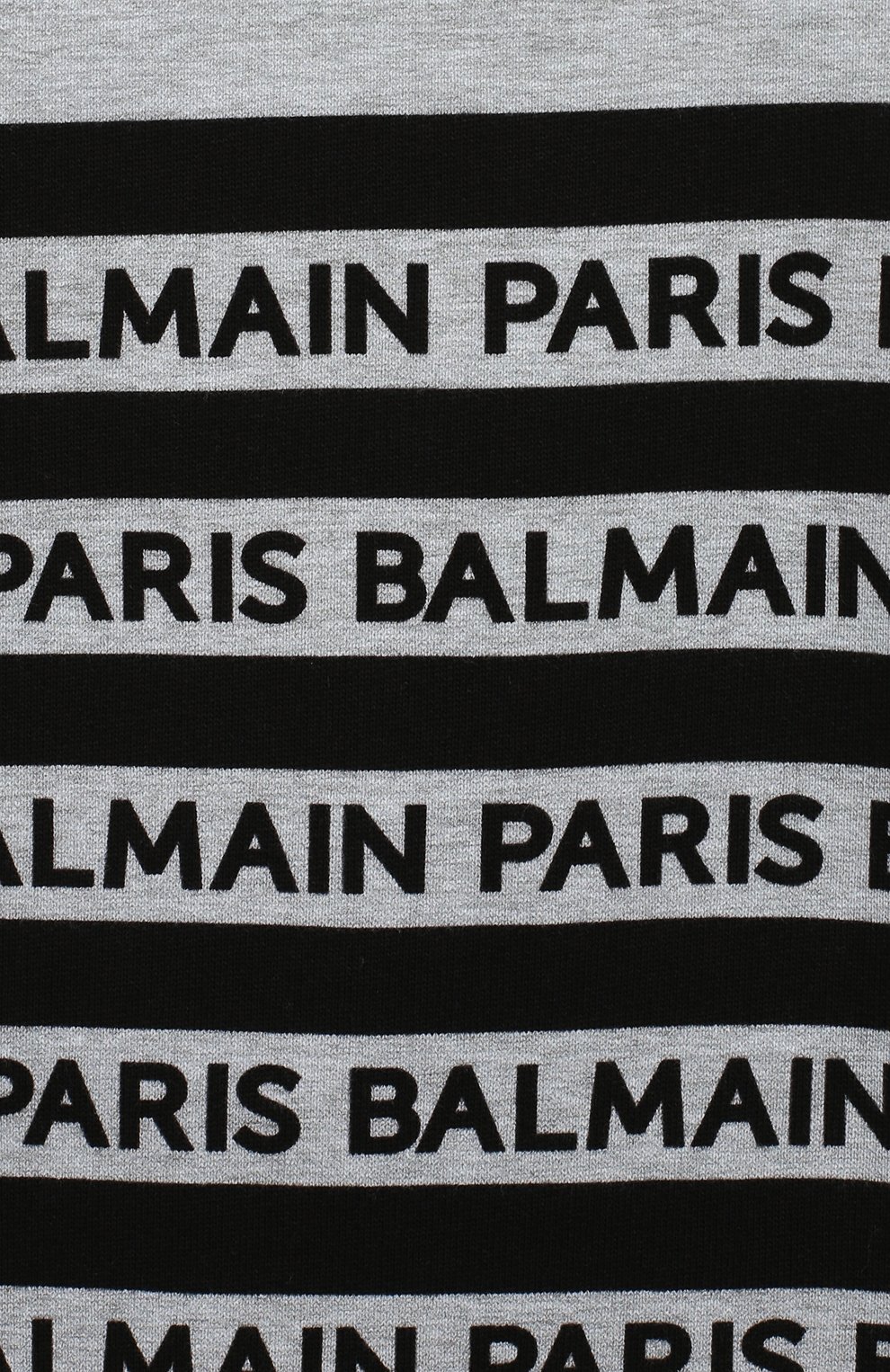 Детский хлопковый свитшот BALMAIN серого цвета, арт. 6L4640/LX230/4-10 | Фото 3 (Рукава: Длинные; Мальчики Кросс-КТ: Толстовка-одежда, Свитшот-одежда; Материал внешний: Хлопок; Статус проверки: Проверена категория)