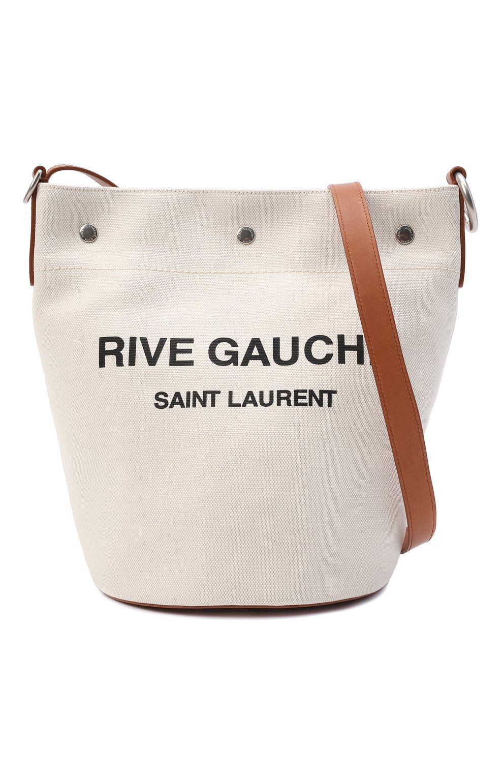 Женский сумка rive gauche SAINT LAURENT кремвого цвета, арт. 669299/FAABK | Фото 6 (Сумки-технические: Сумки-шопперы; Размер: medium; Ремень/цепочка: На ремешке; Материал: Текстиль)