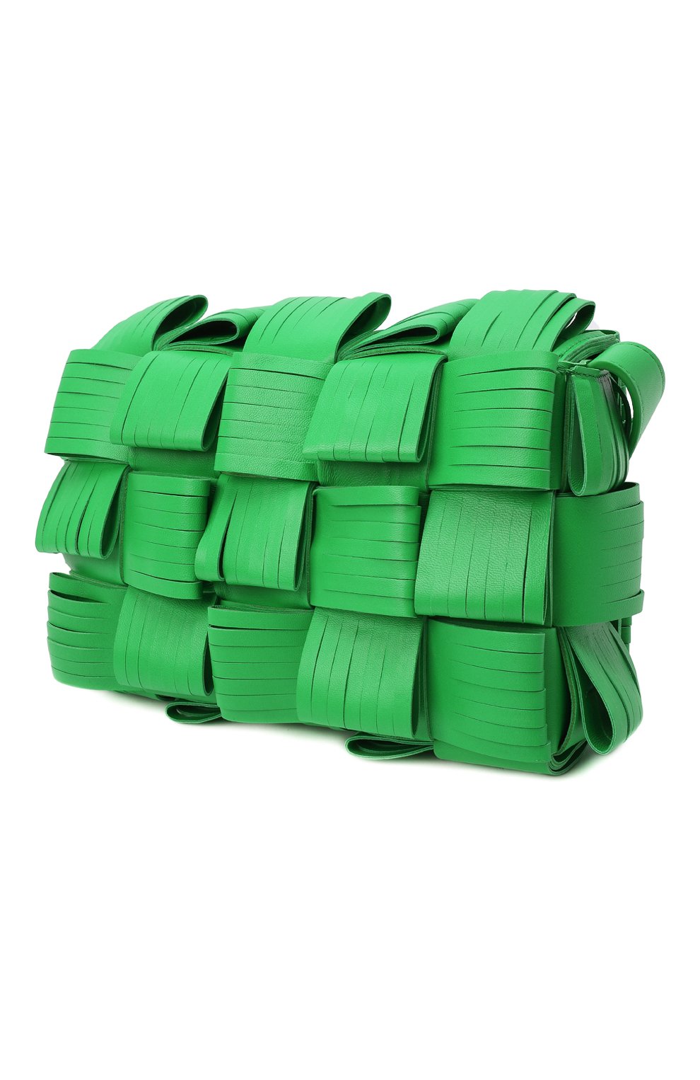 Женская сумка cassette BOTTEGA VENETA зеленого цвета, арт. 680698/V1G71 | Фото 4 (Сумки-технические: Сумки через плечо; Материал: Натуральная кожа; Ремень/цепочка: На ремешке; Размер: small)