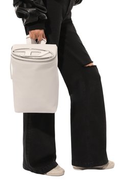 Женский рюкзак 1dr DIESEL белого цвета, арт. X08753/PR818 | Фото 2 (Материал: Натуральная кожа; Стили: Кэжуэл; Размер: large)