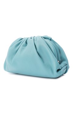 Женский клатч pouch mini BOTTEGA VENETA голубого цвета, арт. 585852/VCP40 | Фото 3 (Материал: Натуральная кожа; Региональные ограничения белый список (Axapta Mercury): RU; Женское Кросс-КТ: Клатч-клатчи; Размер: mini; Ремень/цепочка: На ремешке)