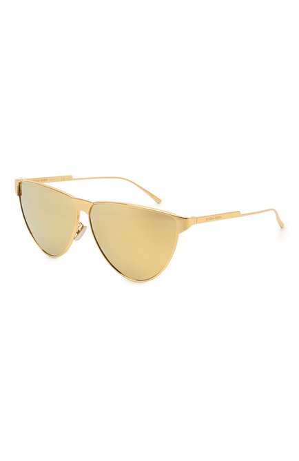 Женские солнцезащитные очки BOTTEGA VENETA золотого цвета, арт. BV1070S | Фото 1 (Тип очков: С/з; Региональные ограничения белый список (Axapta Mercury): RU; Очки форма: Cat-eye; Оптика Гендер: оптика-женское)