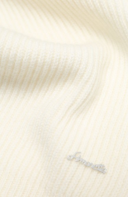 Детский кашемировый шарф SIMONETTA бежевого цвета, арт. 1N0046/NE340 | Фото 2 (Материал: Шерсть, Кашемир, Текстиль)