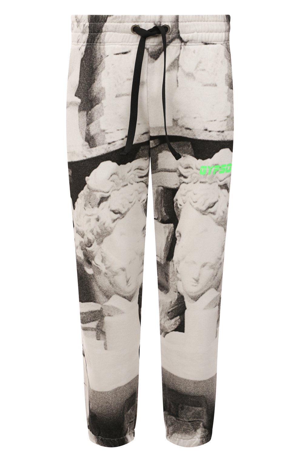 Хлопковые брюки Diego Venturino D3S3PNTGYPS-A0, цвет чёрно-белый, размер 48