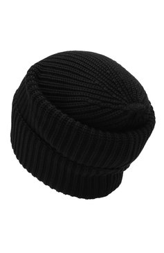 Мужская хлопковая шапка MONCLER черного цвета, арт. F1-091-9Z700-00-V9068 | Фото 2 (Материал: Текстиль, Хлопок; Кросс-КТ: Трикотаж)