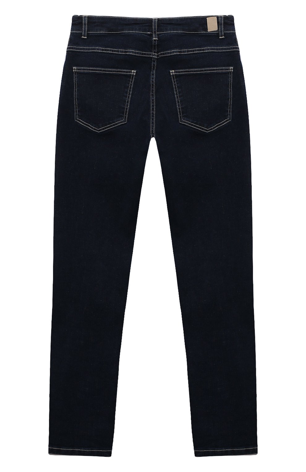 Детские джинсы ELEVENTY темно-синего цвета, арт. ET6P90 Z0798/12-16 | Фото 2 (Детали: Однотонный; Материал сплава: Проставлено; Нос: Не проставлено; Материал внешний: Хлопок)
