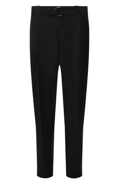 Мужские шерстяные брюки DOLCE & GABBANA черного цвета, арт. GWTCAT/FUCEG | Фото 1 (Материал внешний: Шерсть; Длина (брюки, джинсы): Стандартные; Случай: Повседневный; Стили: Классический; Материал подклада: Вискоза)