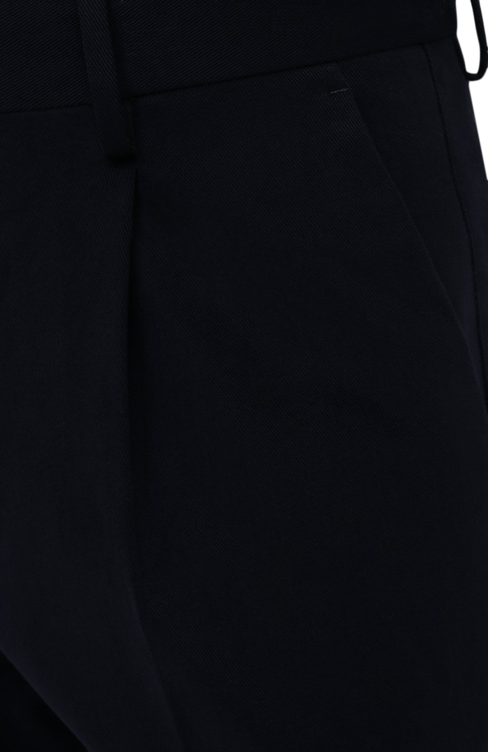 Мужские хлопковые брюки ERMENEGILDO ZEGNA темно-синего цвета, арт. UVI14/TP24 | Фото 5 (Длина (брюки, джинсы): Стандартные; Материал сплава: Проставлено; Материал внешний: Хлопок; Стили: Классический; Случай: Формальный; Драгоценные камни: Проставлено)