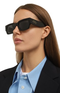 Женские солнцезащитные очки SPEKTRE черного цвета, арт. DUDU 01AFT | Фото 2 (Кросс-КТ: С/з-унисекс; Материал: Пластик; Тип очков: С/з; Оптика Гендер: оптика-унисекс; Очки форма: Прямоугольные)