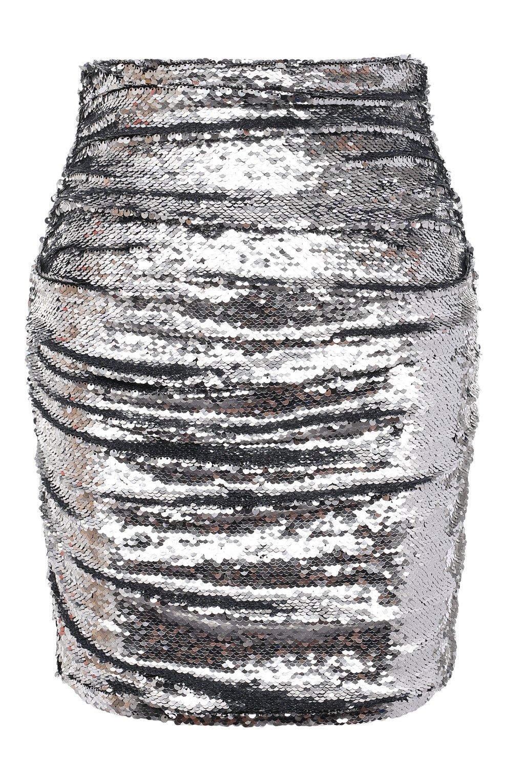 Женская юбка с пайетками DOLCE & GABBANA серебряного цвета, арт. F4B7YT/FLSDJ | Фото 1 (Стили: Гламурный; Длина Ж (юбки, платья, шорты): Мини; Материал внешний: Синтетический материал; Региональные ограничения белый список (Axapta Mercury): RU; Женское Кросс-КТ: Юбка-одежда; Материал подклада: Шелк)