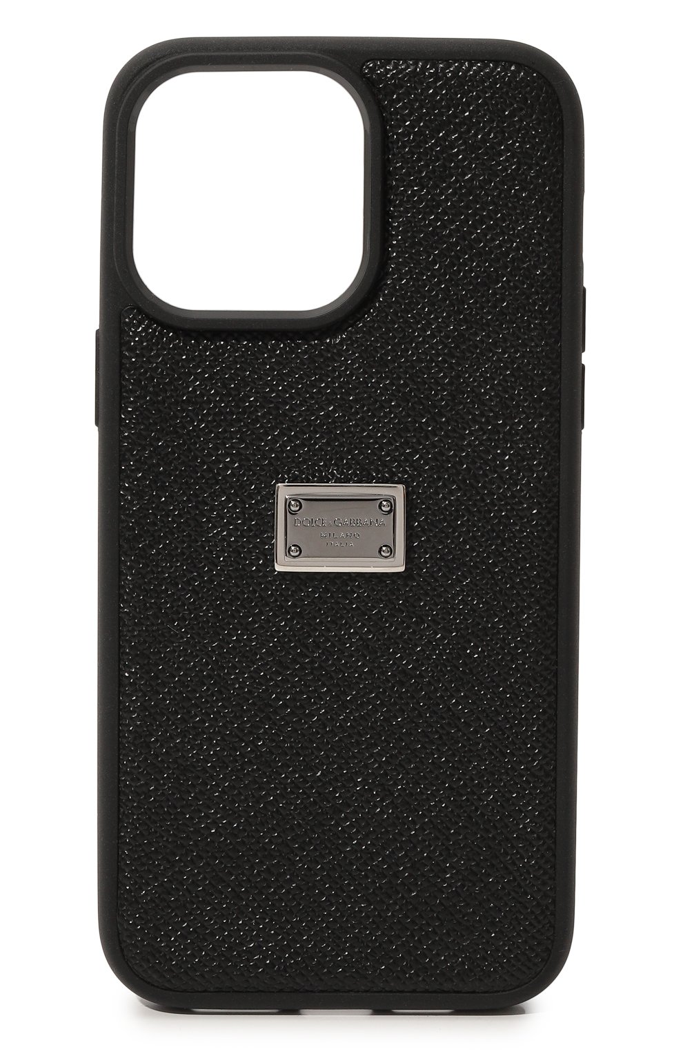 Кожаный чехол для iphone 14 pro max DOLCE & GABBANA черного цвета, арт. BP3246/AG219 | Фото 1 (Региональные ограничения белый список (Axapta Mercury): Не проставлено; Нос: Не проставлено)