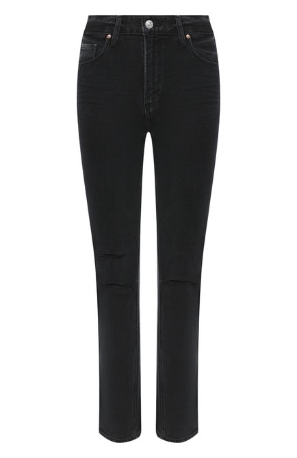 Женские джинсы PAIGE черного цвета, арт. 5673B80-8123 | Фото 1 (Длина (брюки, джинсы): Стандартные; Материал внешний: Хлопок, Деним; Кросс-КТ: Деним; Стили: Кэжуэл)