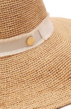 Женская соломенная шляпа с лентой HEIDI KLEIN бежевого цвета, арт. ACRW1257 | Фото 4 (Материал: Растительное волокно; Статус проверки: Проверено, Проверена категория)