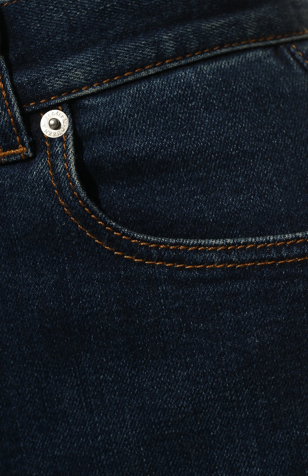 Женские джинсы ALEXANDER MCQUEEN синего цвета, арт. 628062/QMABH | Фото 5 (Длина (брюки, джинсы): Удлиненные; Кросс-КТ: Деним; Силуэт Ж (брюки и джинсы): Расклешенные; Материал внешний: Хлопок; Стили: Кэжуэл)