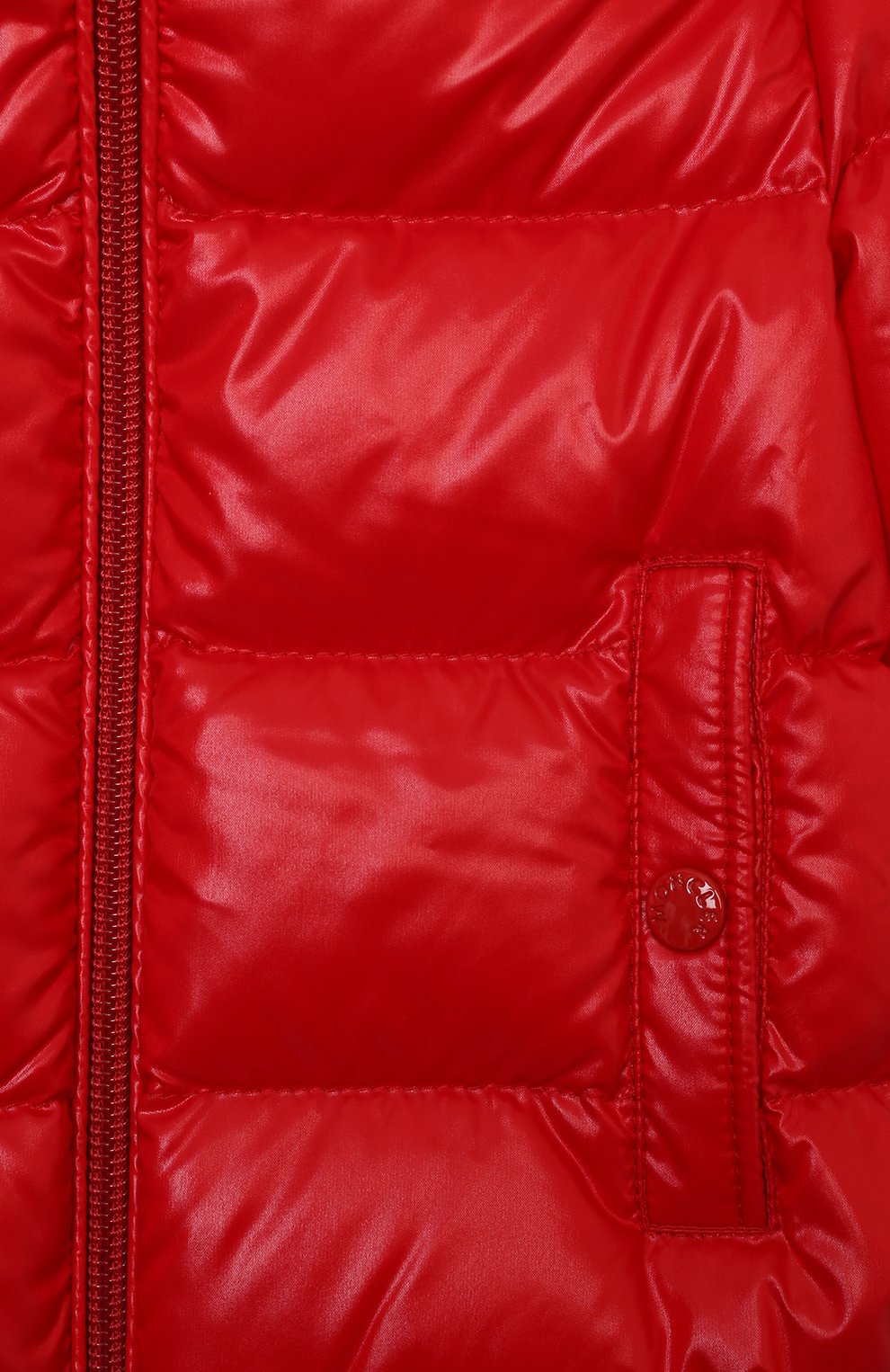 Детского комплект из комбинезона и куртки MONCLER красного цвета, арт. G2-951-1F517-20-68950/9-12M | Фото 6 (Кросс-КТ НВ: Верхняя одежда-одежда, Утепленные)