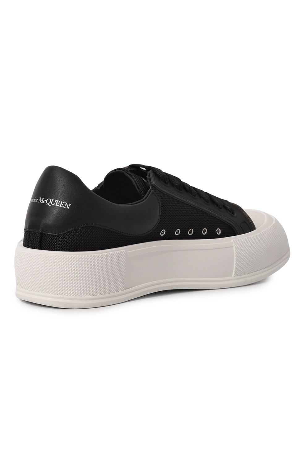 Текстильные кеды Deck Plimsoll Alexander McQueen 711098/W4UB3 Фото 5