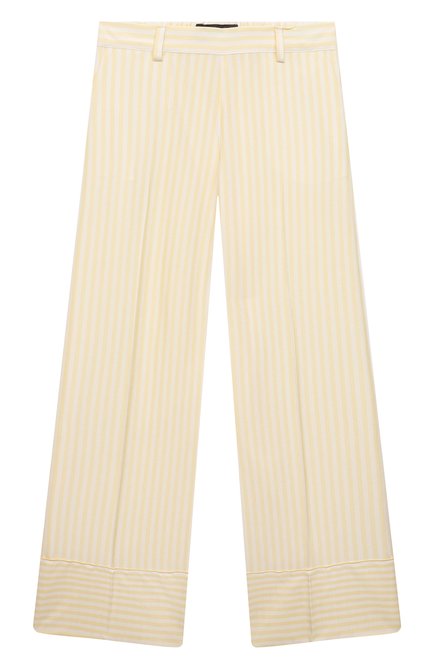 Детские шелковые брюки LORO PIANA желтого цвета по цене 49800 руб., арт. FAL5091 | Фото 1