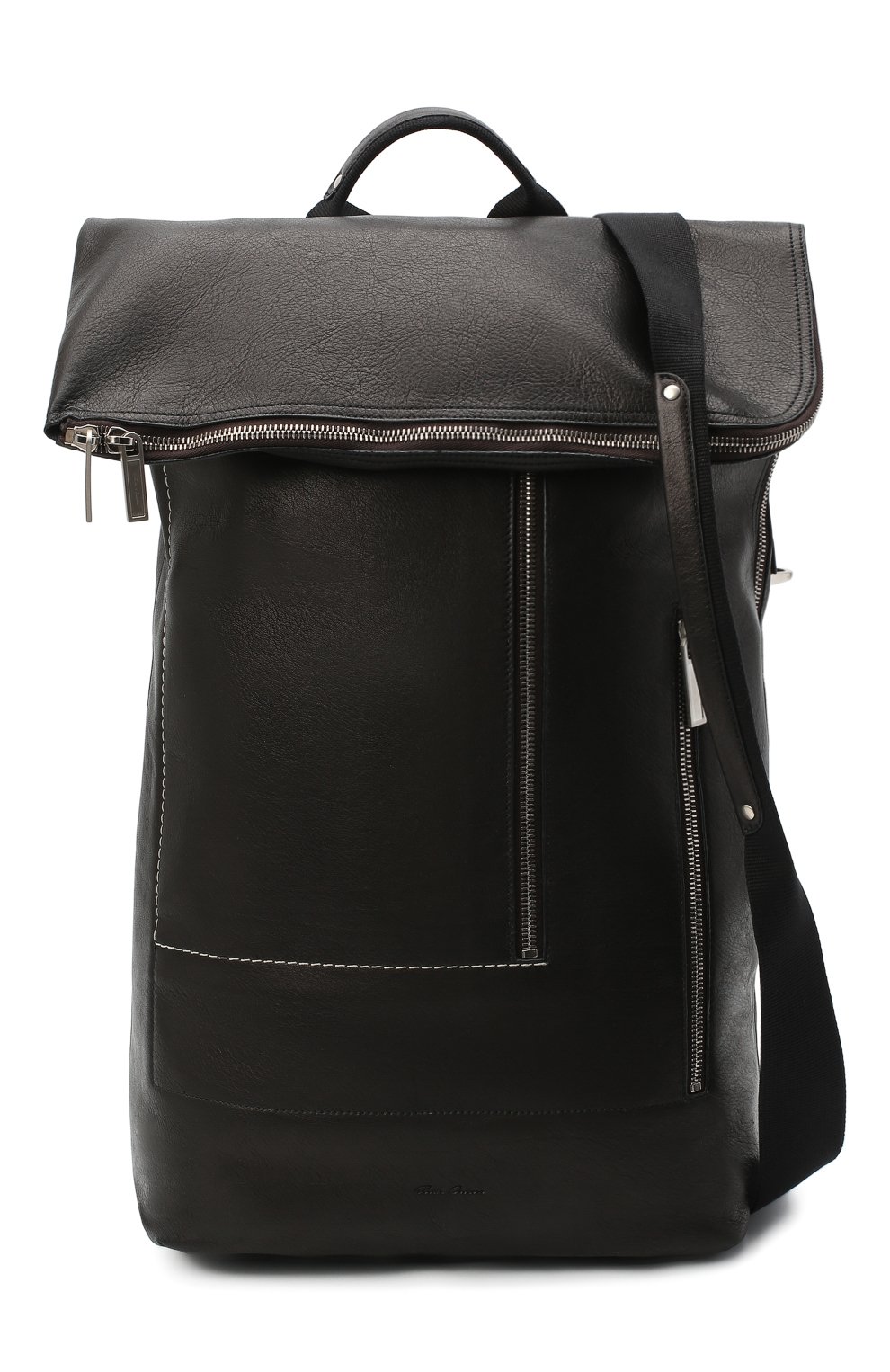 Мужской кожаный рюкзак RICK OWENS черного цвета, арт. RA20F0669/LCW | Фото 5 (Материал: Натуральная кожа; Стили: Кэжуэл; Размер: large)