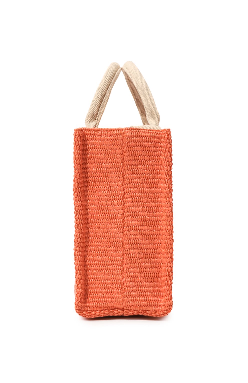 Женский сумка-тоут basket small MARNI оранжевого цвета, арт. SHMP0077U0/P3860 | Фот о 4 (Сумки-технические: Сумки-шопперы; Материал сплава: Проставлено; Материал: Текстиль; Драгоценные камни: Проставлено; Размер: small)