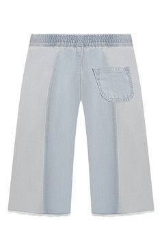 Детские джинсы прямого кроя CHLOÉ голубого цвета, арт. C14583/2A-5A | Фото 2 (Детали: На резинке, Однотонный; Материал внешний: Хлопок; Кросс-КТ: джинсы; Статус проверки: Проверена категория)
