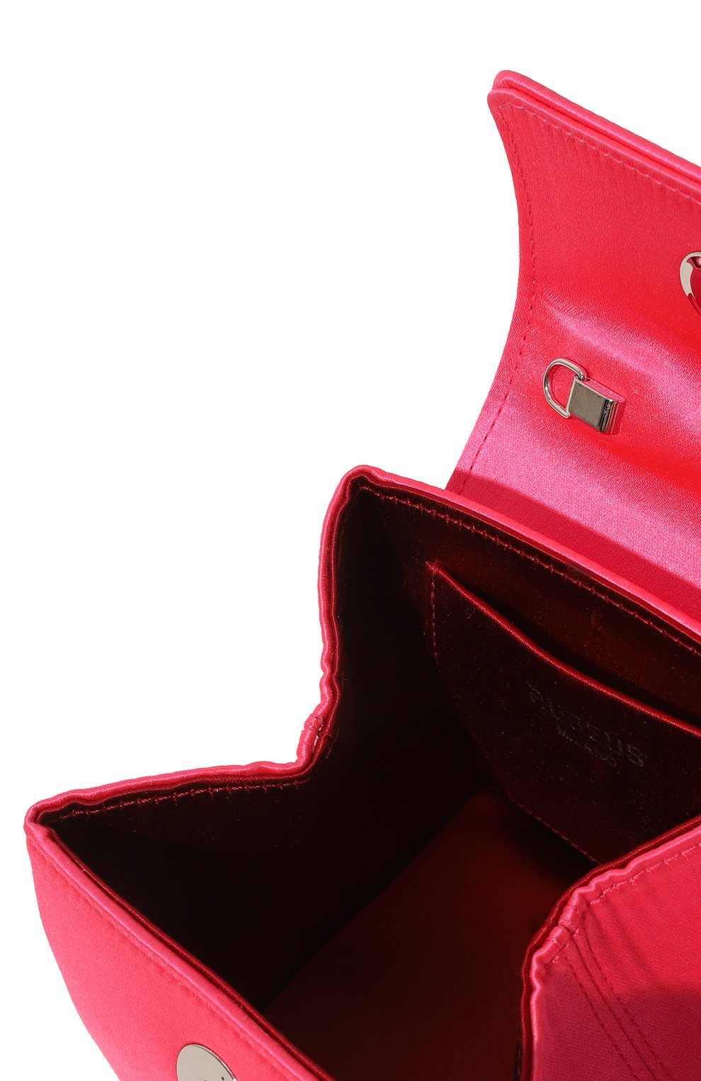Женская сумка liza mini RUBEUS MILANO розового цвета, арт. 014/18DML354 | Фото 5 (Сумки-технические: Сумки top-handle; Раз�мер: mini; Ремень/цепочка: На ремешке; Материал: Текстиль)
