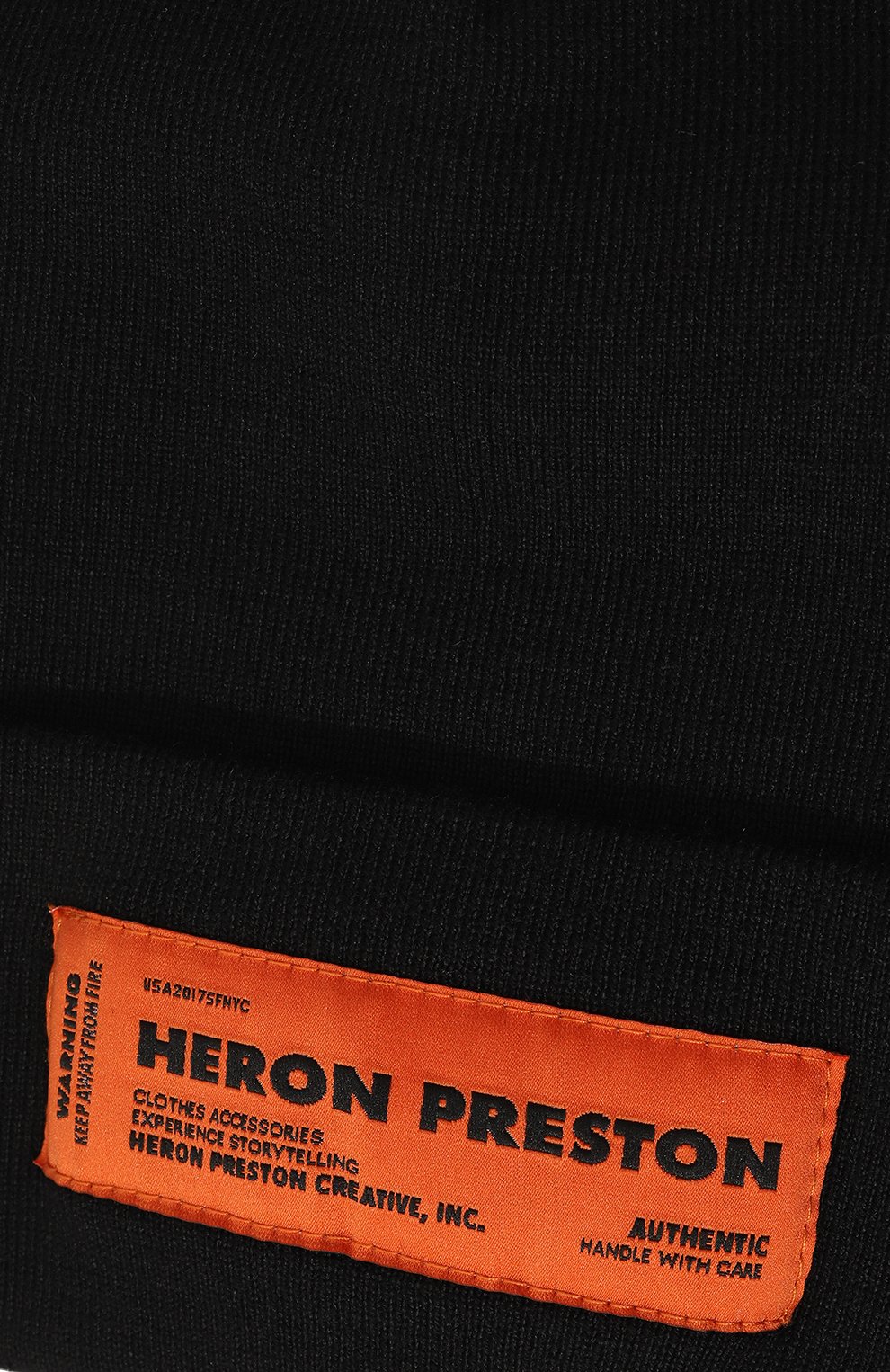 Мужская шерстяная шапка HERON PRESTON черного цвета, арт. HMLC006F22KNI0011009 | Фото 3 (Материал: Текстиль, Шерсть; Кросс-КТ: Трикотаж)