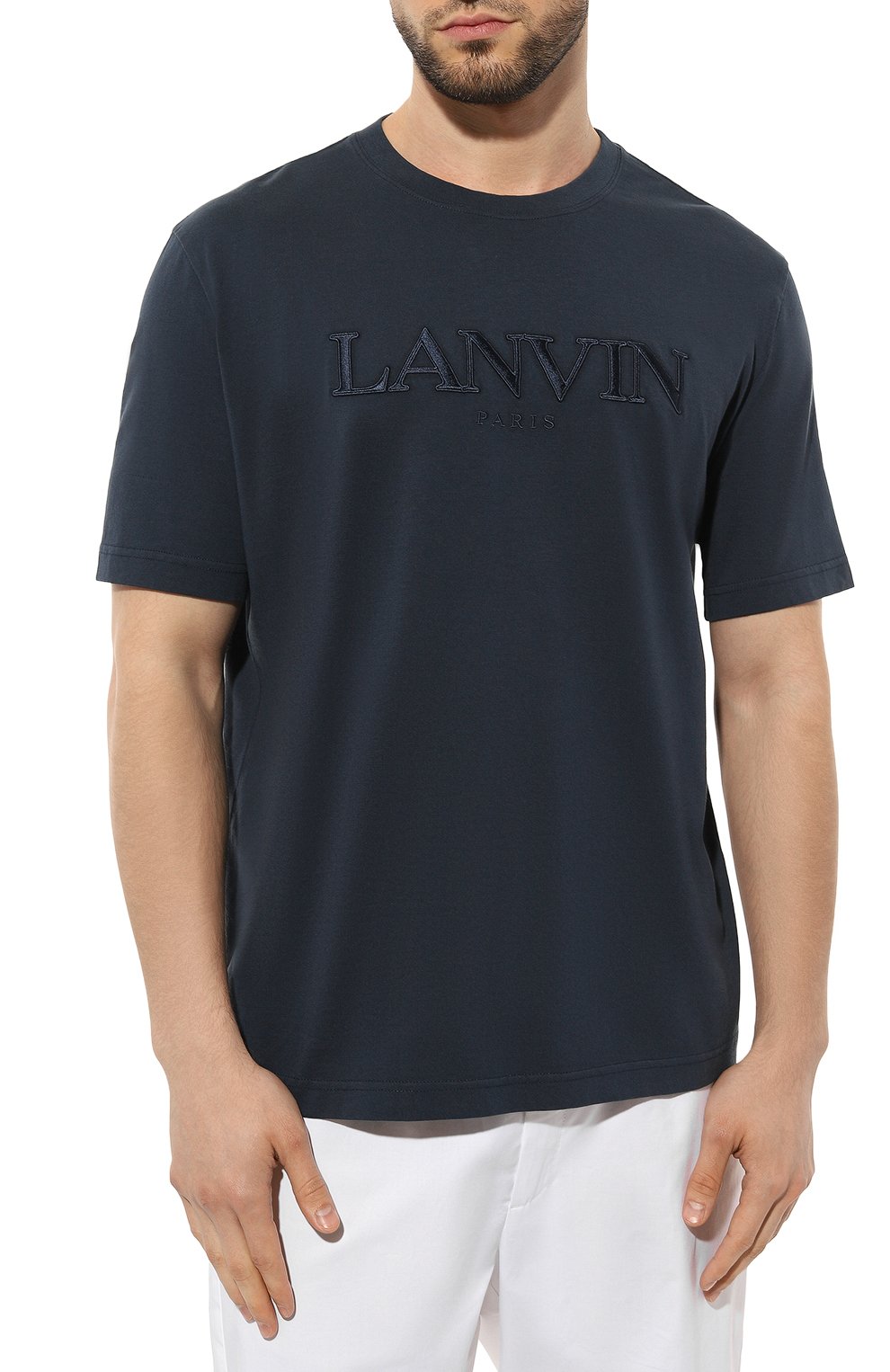 Хлопковая футболка Lanvin  RM TS0005/J208 Фото 3