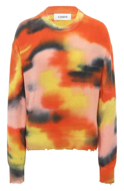 Женский хлопковый пуловер LANEUS разноцветного цвета по цене 43350 руб., арт. S4LAW0JP130 | Фото 1