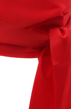 Женский текстильный пояс SARA ROKA красно�го цвета, арт. BELT/C10-S21/130 | Фото 2 (Материал: Текстиль; Кросс-КТ: Широкие)