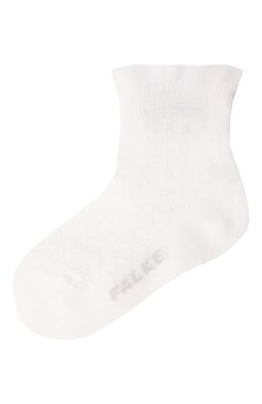 Детские хлопковые носки FALKE белого цвета, арт. 12120 | Фото 1 (Материал: Текстиль, Хлопок; Статус проверки: Проверена категория)