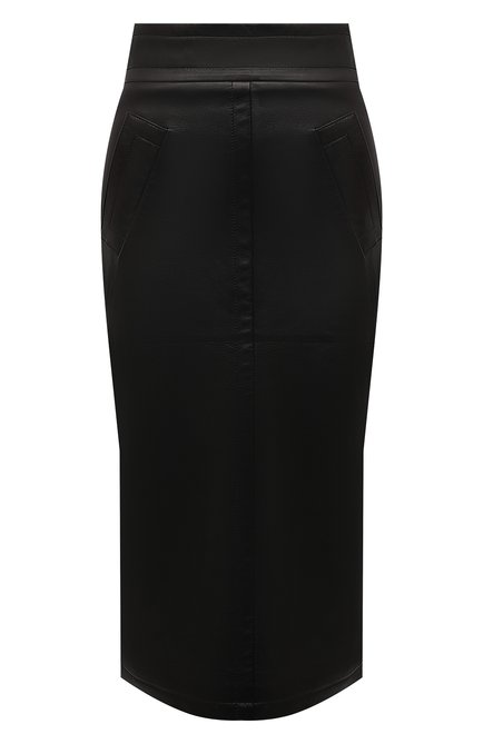 Женская кожаная юбка TOM FORD черного цвета по цене 299500 руб., арт. GCL828-LEX228 | Фото 1