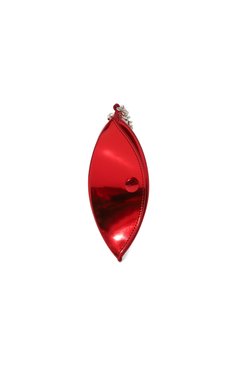 Женская сумка packaging 6 MM6 красного цвета, арт. SB6WG0005/P0410 | Фото 4 (Сумки-технические: Сумки через плечо; Материал: Натуральная кожа; Материал сплава: Проставлено; Ремень/цепочка: На ремешке; Драгоценные камни: Проставлено; Размер: small)