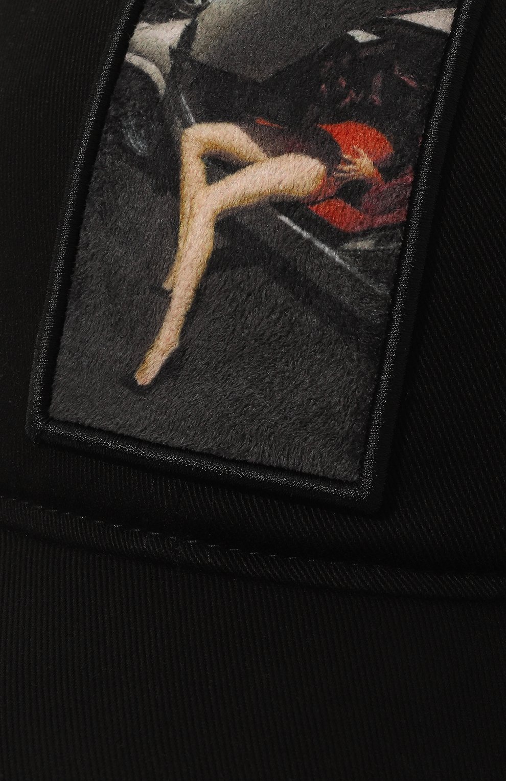 Мужской хлопковая бейсболка LIMITATO черного цвета, арт. FEELING/CAP | Фото 4 (Материал: Текстиль, Хлопок)